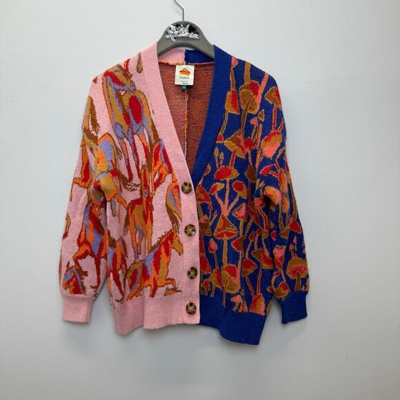 FARM Rio Mixed Mushroom Cardigan ❤️🩹 - Picture 5 of 10